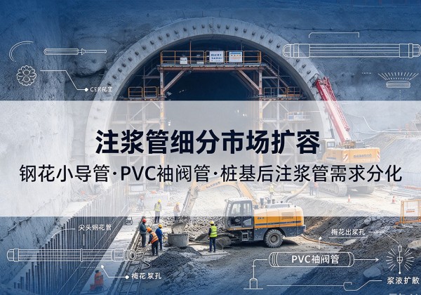 博野注浆管细分市场扩容，隧道钢花小导管、PVC 袖阀管、桩基后注浆管需求分化